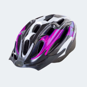 Casco de bicicleta rosa