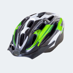 Casco de bicicleta verde