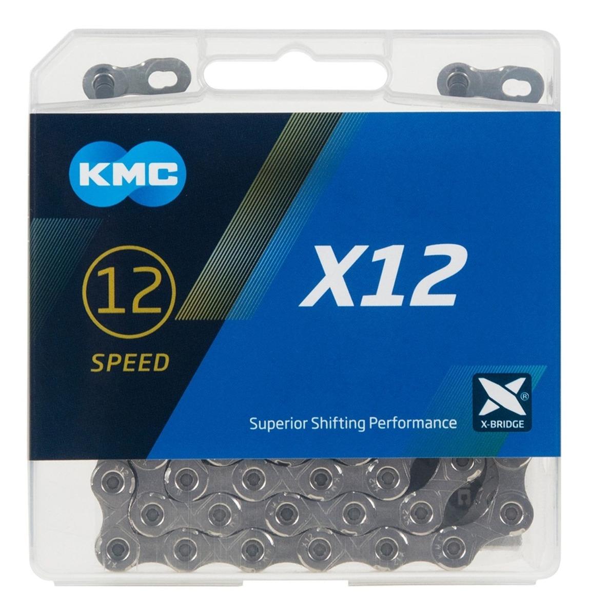 Cadena KMC X12 12S Silver – ADRENALINA SPORT